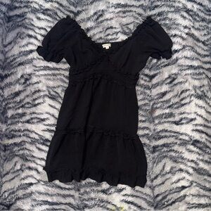 Inspired Hearts Black Mini Dress